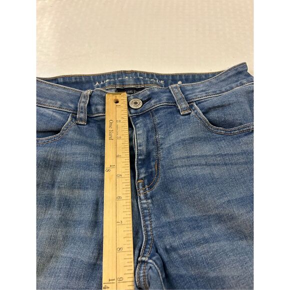 American Eagle jeggings size 8 long distressed - Picture 10 of 11